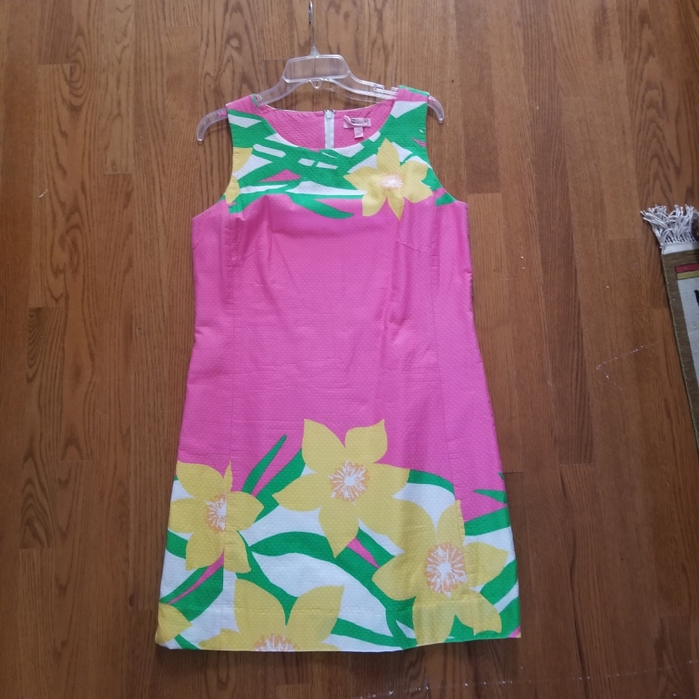 Lilly Pulitzer Dancing Daffodils Dress, Never Worn By Me Sz12 ,$38